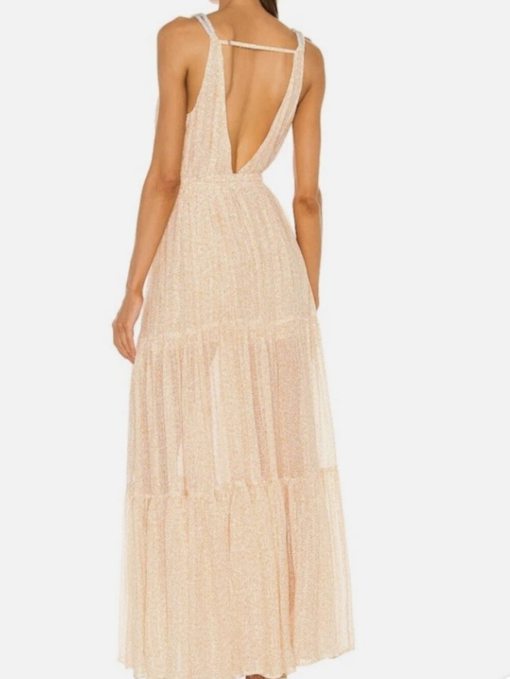 Sabina Musayev Lorelai Maxi Dress with V-Neck Size Small - Picture 10 of 13